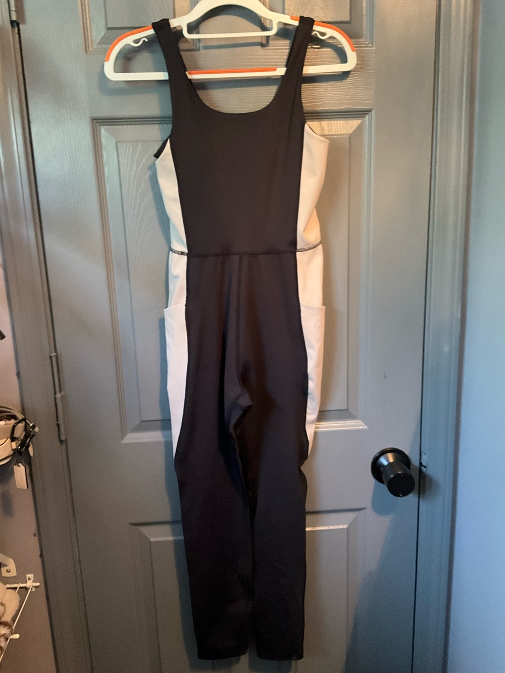 Move Theology S Black & tan Colorblock Jumpsuit